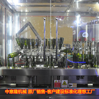 全自动红酒灌装生产线 每小时2000瓶葡萄酒加工设备投资预算